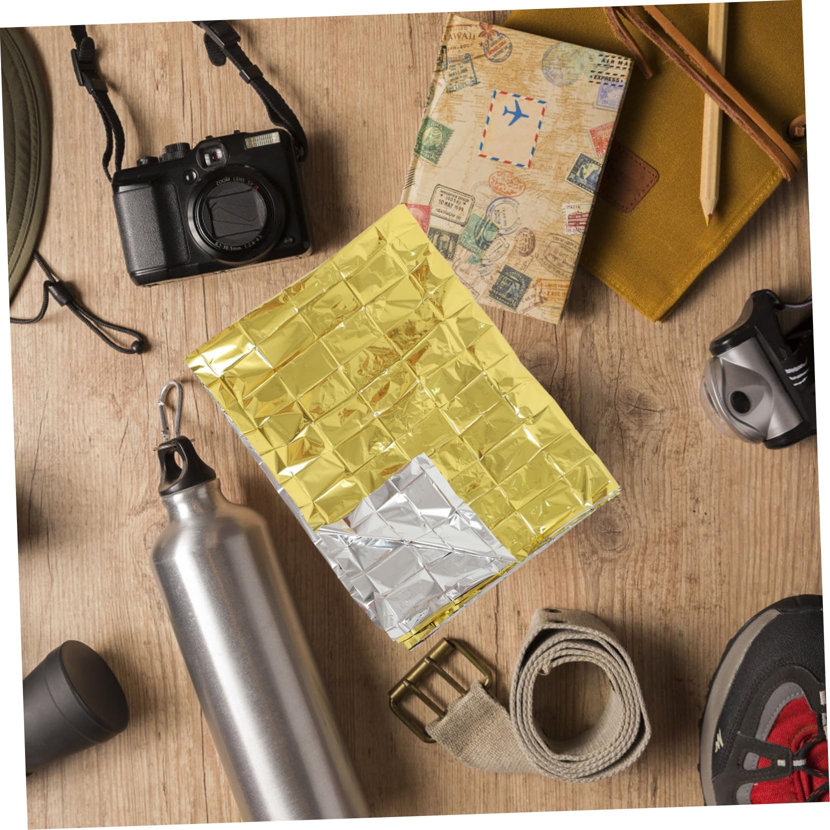 Anneome 10piezas De Emergencia Térmica Resistente Al Agua Viento para Camping y Senderismo Mantiene El Situaciones
