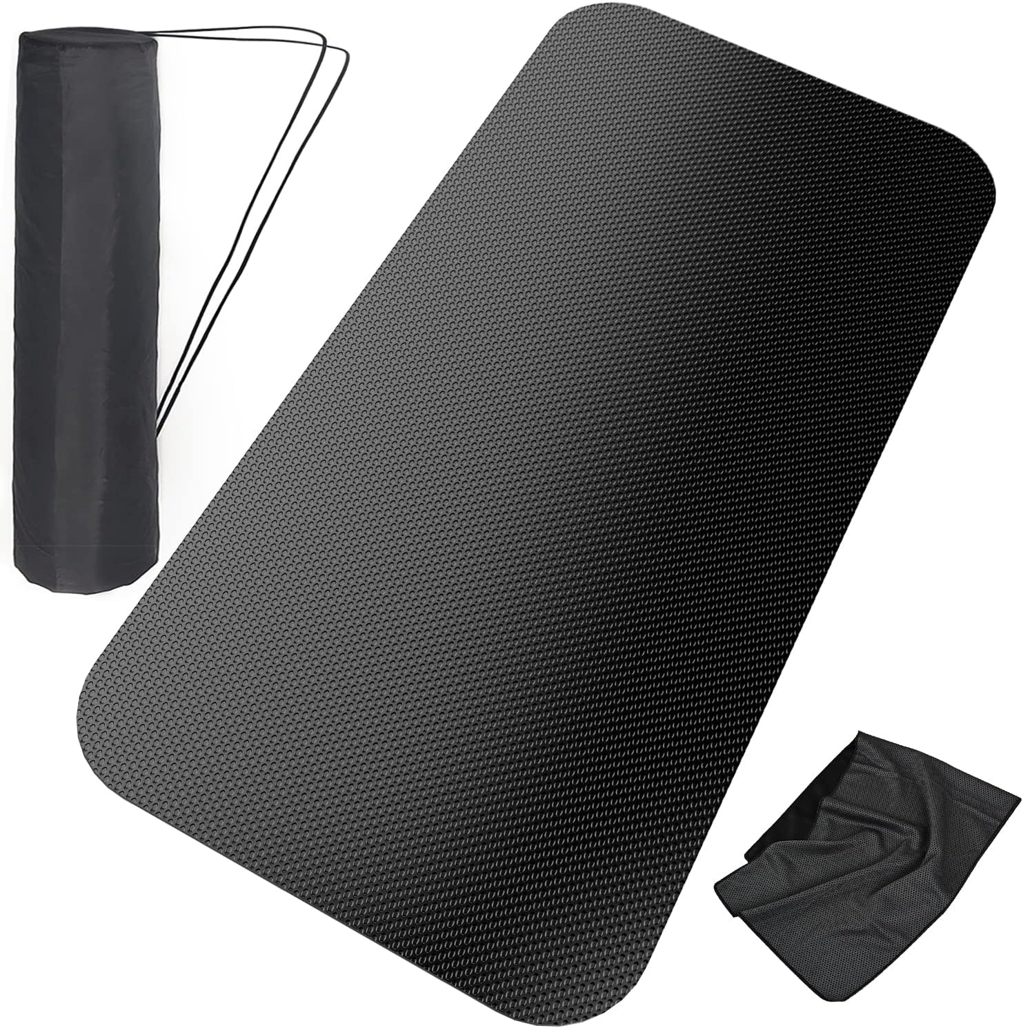Exercise Equipment Mat - for Treadmill, Stationary Bike, Elliptical, Gym Equipment Waterproof Mat, Jump Rope Mat Use On Hardwood Floors and Carpet Protection