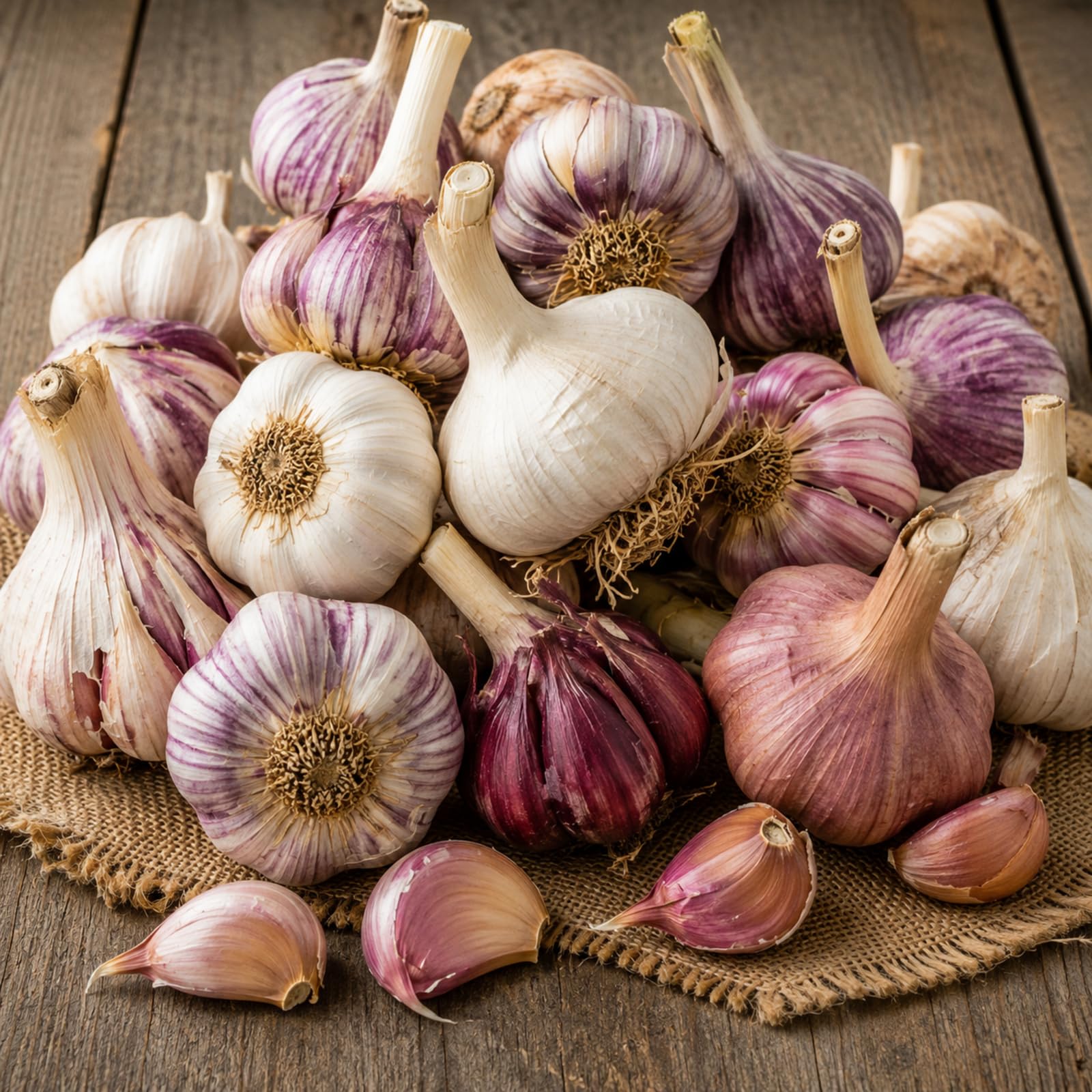 Carbeth Plants 3 Garlic Bulbs Mixed Varieties
