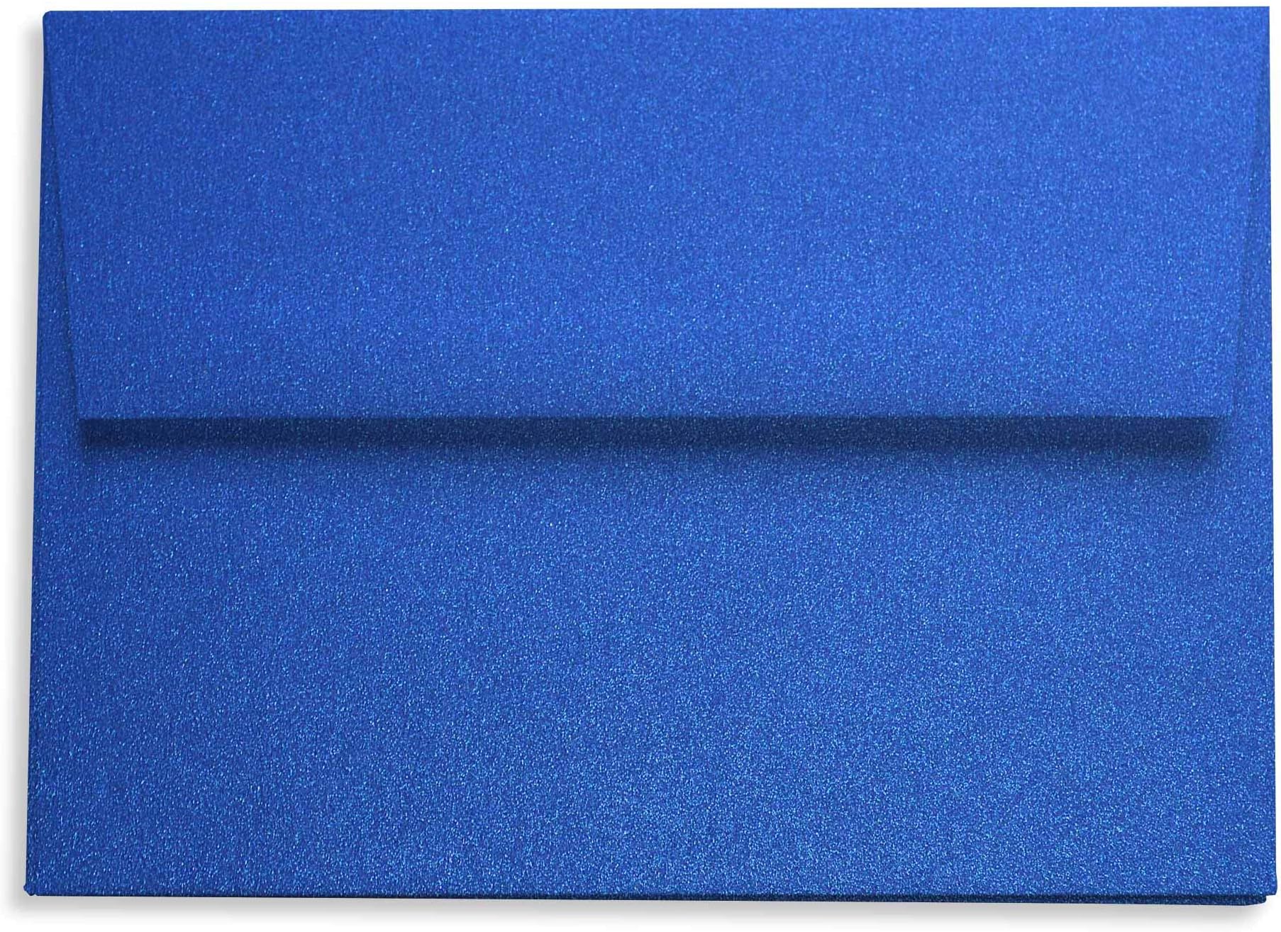 Electric Blue Envelopes - A6 Curious Metallics 4 3/4 x 6 1/2 Straight Flap 80T, 25 Pack