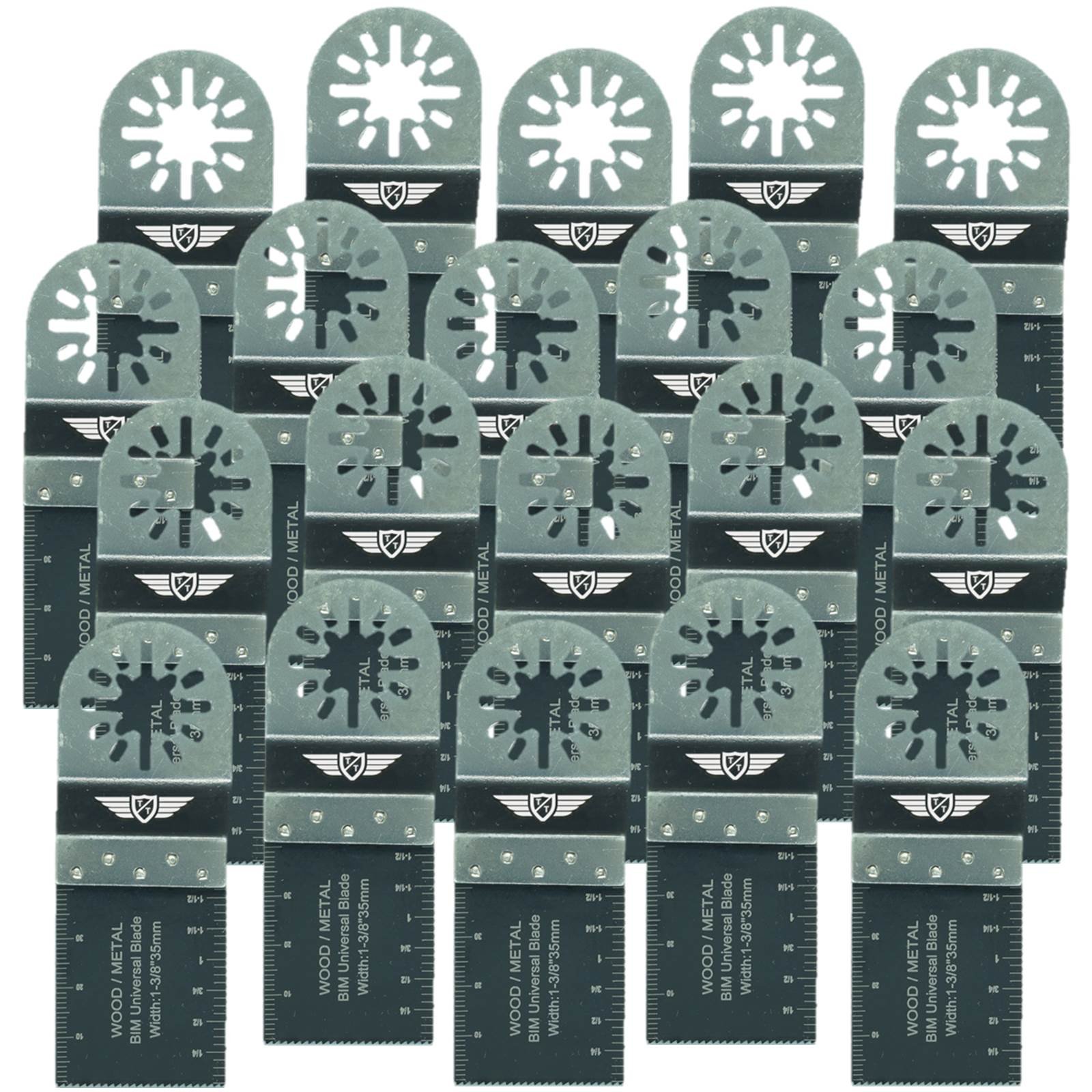 20 X TopsTools 35 Mm UN35B_20 Lames De Coupe En Métal Compatibles Avec Bosch Fein Non Starlock Makita Milwaukee Einhell Ergotools Hitachi Parkside Ry