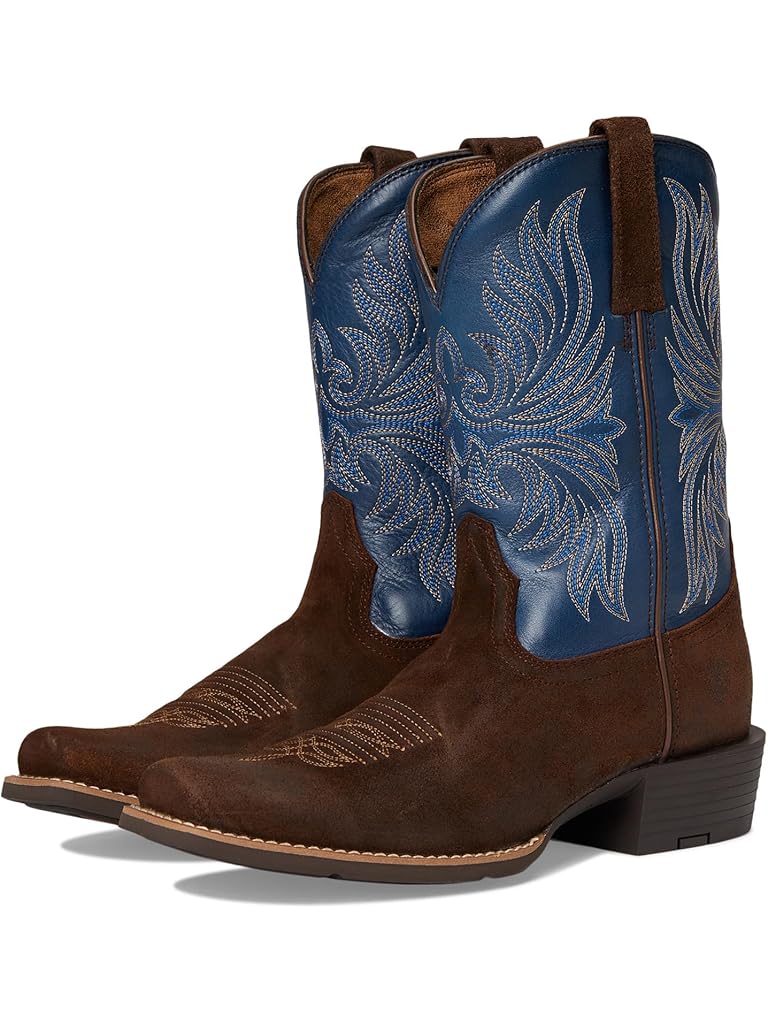Blue Ariat Sport Narrow Cutter Toe Cowboy Boot
