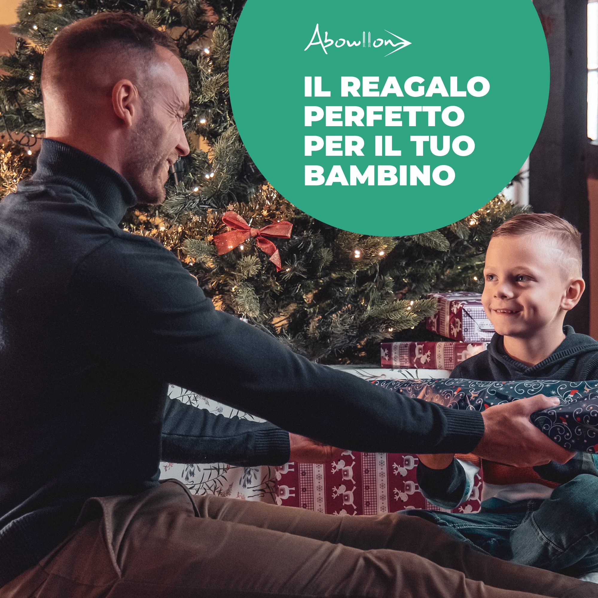 Set di Arco e Frecce in Legno per Bambini con 12 Frecce, Faretra, Borsa per il Trasporto & 4 Bersagli | Arco per Bambini per Tiro con l'Arco, Regali per Ragazzi, Attrezzatura Sportiva