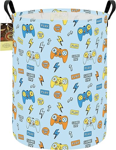 Miniatura 14 de HUNRUNG Cesta de Ropa Sucia, Cesta de Almacenamiento Grande de Tela de Lona Ligera Organizador de Juguetes Ropa Sucia Plegable Impermeable