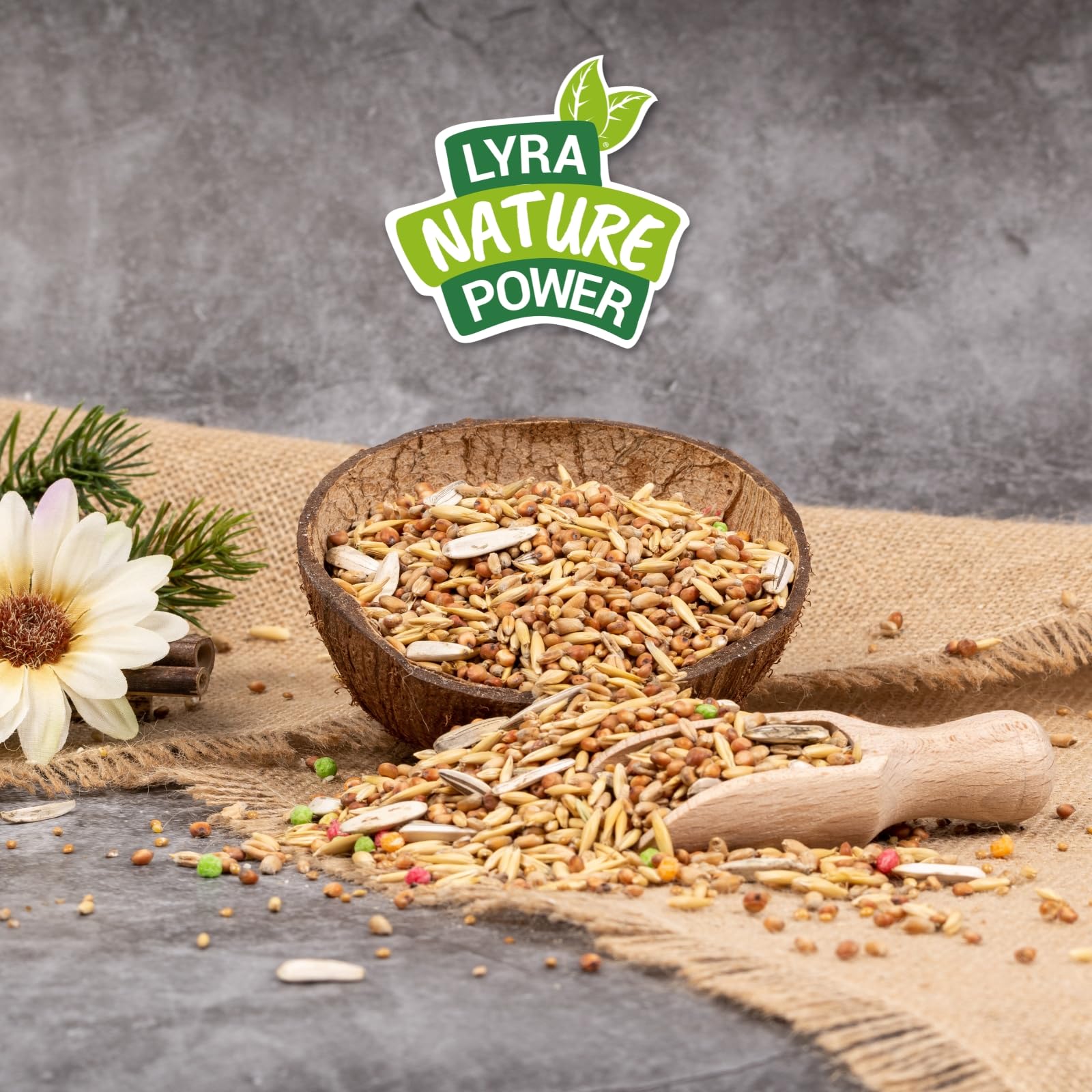 Lyra Pet® 25 kg Streufutter für Wildvögel Vogelfutter Mischung Mischfutter | Wildvogelfutter ganzjährig - Aus Getreide & Samen - Ideal für Vogelhäuser & Futterspender - Abwechslungsreich & fetthaltig