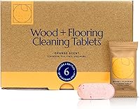 Vista 1 de CLEANOMIC Tabletas de limpieza de madera y suelos (paquete de 6) - Tabletas limpiadoras multiusos multisuperficie para el hogar (aroma naranja)