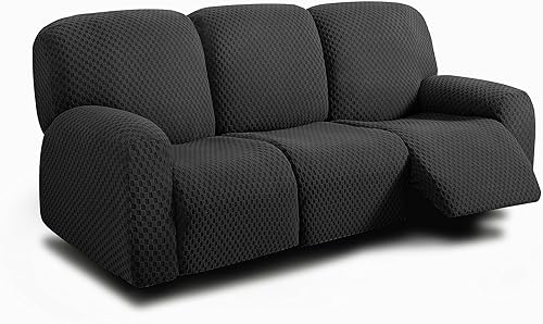 Miniatura 58 de ULTICOR Sofá reclinable extra ancho de 75 a 100 pulgadas, funda de sofá reclinable de 2 plazas, funda de sofá reclinable extra ancha, tela jacquard