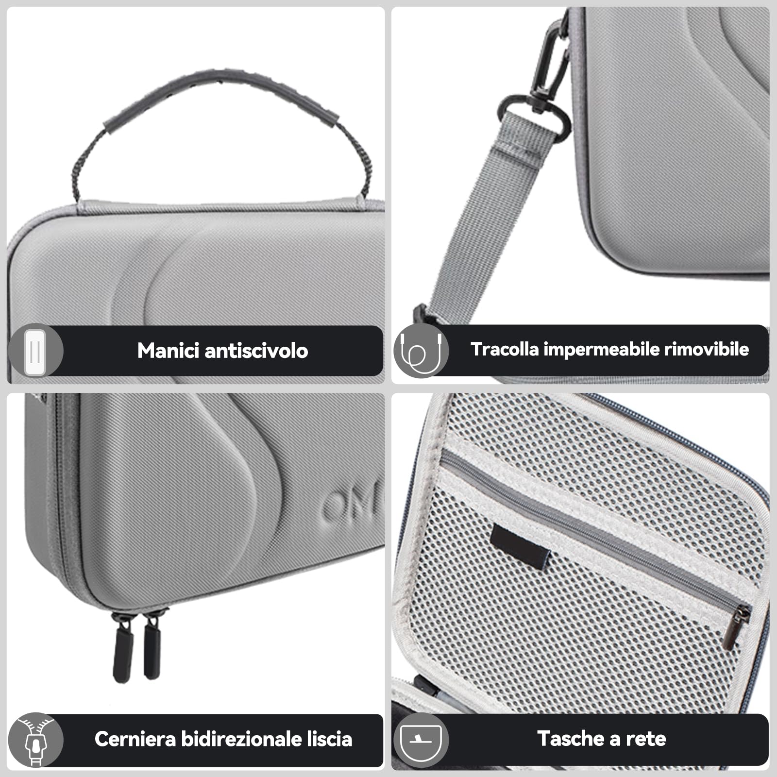 Borsa Da Trasporto Honbobo Per DJI Osmo Mobile 8, Custodia Protettiva In PU E Lycra, Resistente All'acqua E Antiurto, Per Gimbal Stabilizzatore OM 8