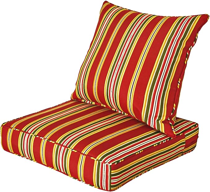 Sewker Outdoor/Indoor 24Lx24W Chair Cushion Set, All