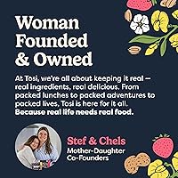 Vista 7 de Tosi Barras de proteína a base de plantas, barras de nueces SuperBites (paquete de 12), mantequilla de maní y gelatina (fresa), aperitivos veganos