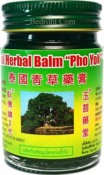 Thai Herbal Balm Pho Yok, 1.76 oz, Massage Balm for Relaxation, Thai Boxing, Promotes Healthy Muscles and Joints. Original Product from Thailand.