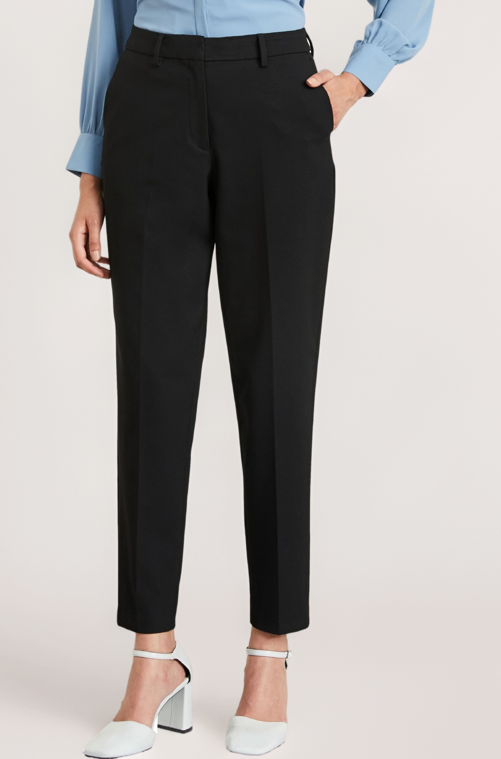 Symbol Premium Women's Desk-to-Dinner' Slim Fit 4-Way Stretch Formal Trousers (Flexi-Waist | Easy Care) (Available in Plus Sizes)