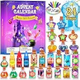 Advent Calendar 2025 for Girls - 24 Days Magic DIY Potion Kit Christmas Countdown Calendar, Halloween Gifts Arts and Crafts Stocking Stuffers Activities Toys for Kids Girl