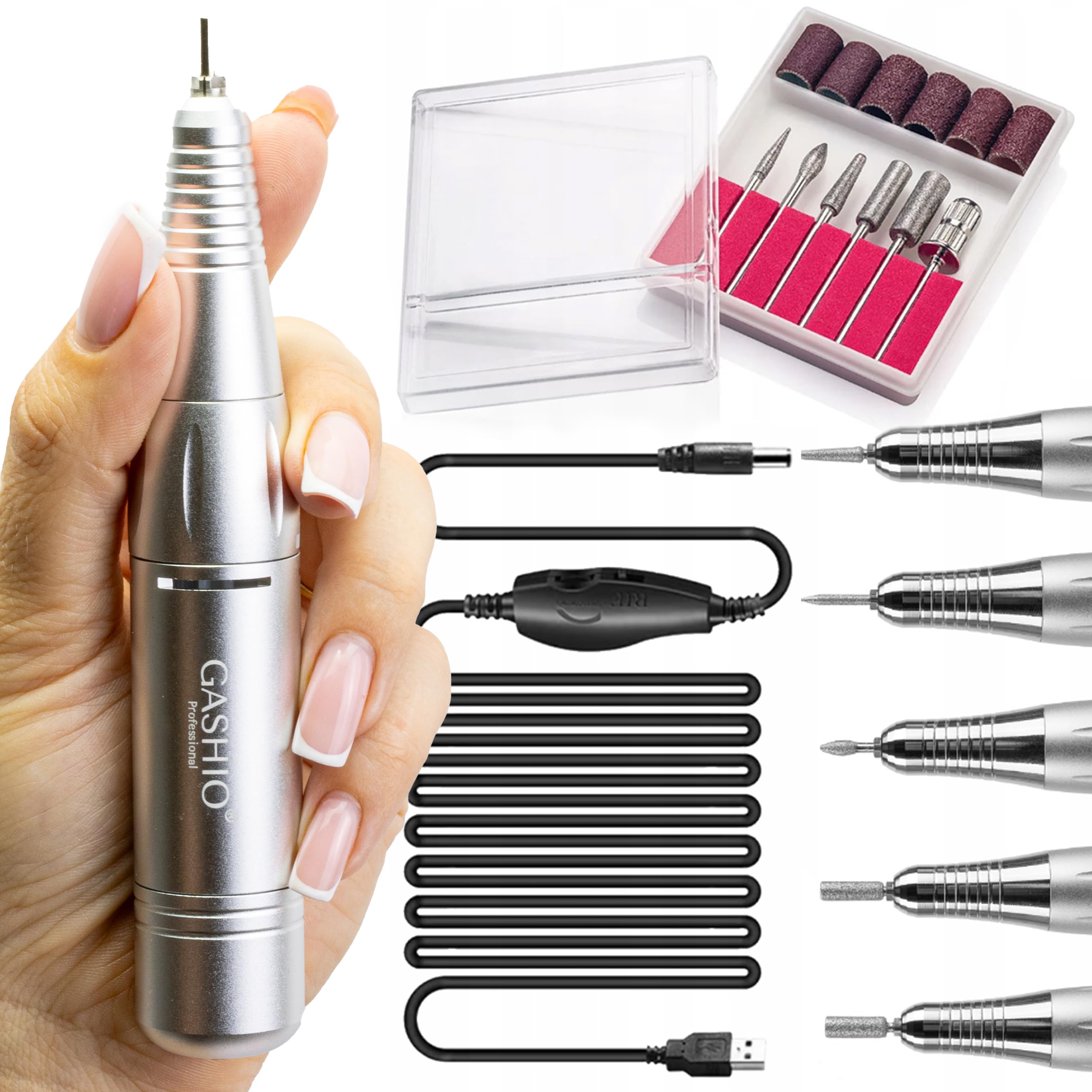 Maniküre Set Elektrisch | Nail Drill Mini | Nagelfeile Elektrische | Nagelfräser für Gelnägel | Nagelmaschine Für nägel | Nagelschleifer 30,000u/MIN | Nagelfeile Gelnägel | Fräser für Gelnägel