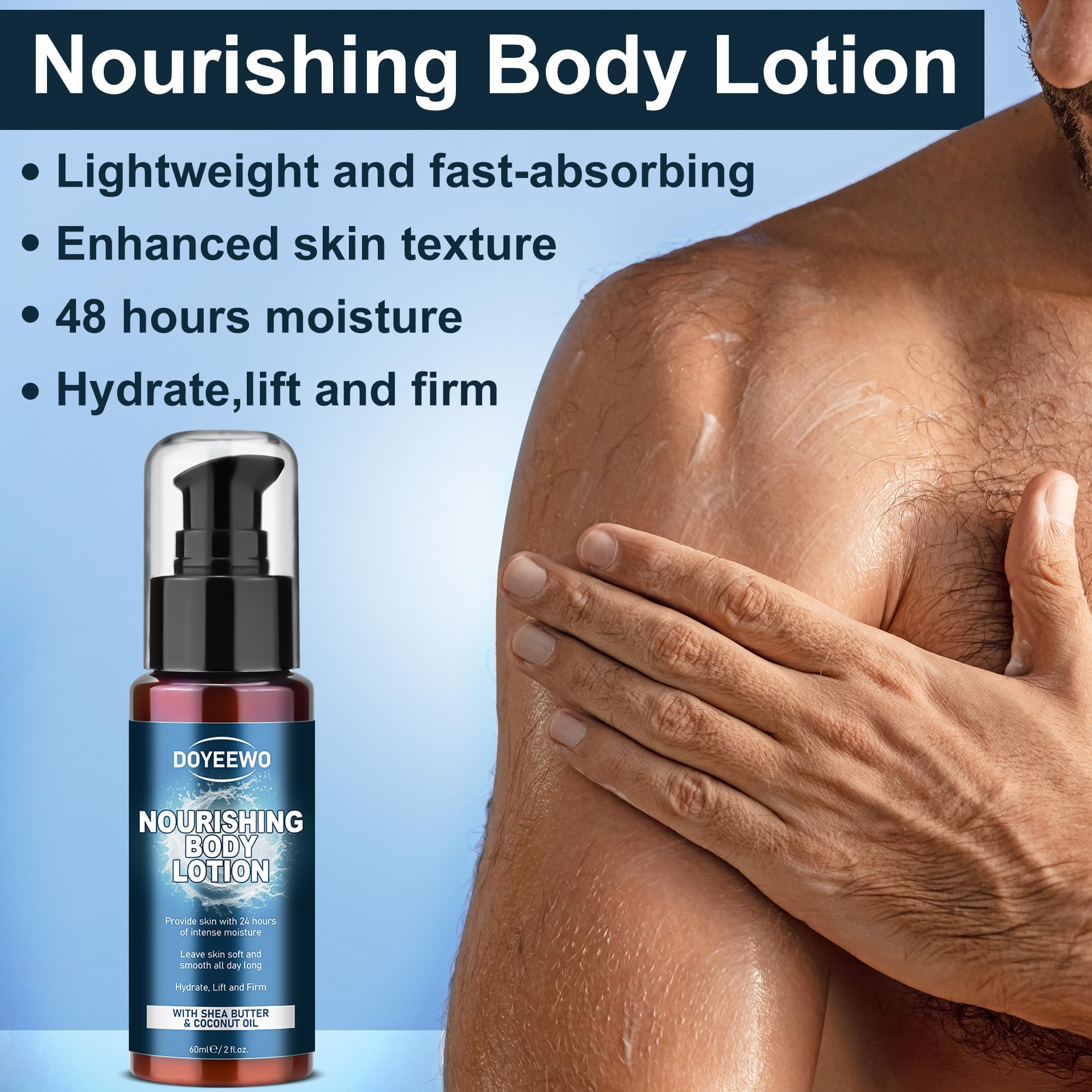 Gifts for Men, Mens Body Wash Bath Gift Set, Cleanses, Hydrates, Nourishes Skin,Christmas Gift Baskets Self Care Package Stocking Stuffers Birthday Valentines Gifts for Men Him Boyfriend Husband Dad
