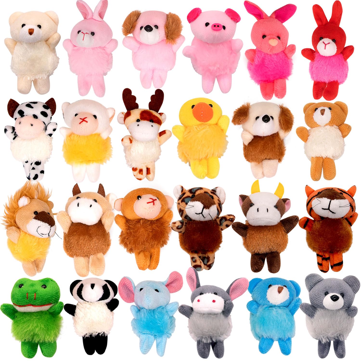 24 Pack Small Stuffed Animals Bulk Gifts for Kids 2 3 2-2 5 3 5 Each Party Favors
