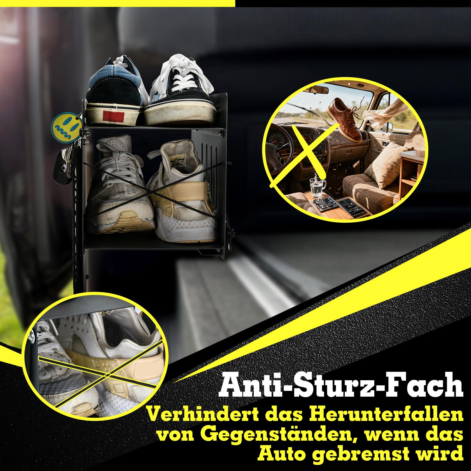 Camping Schuhregal für VW California, Schuhorganizer für VW T5/T6/T6.1