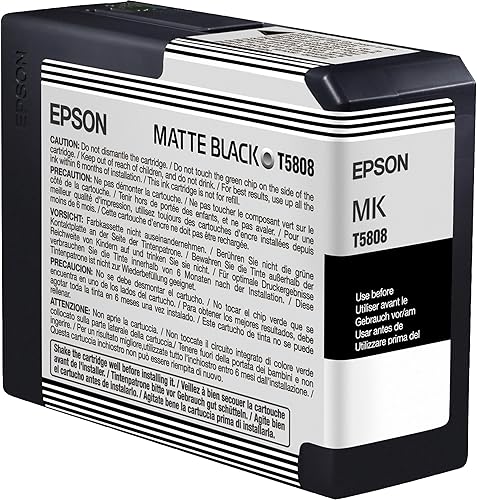 Miniatura 3 de Cartucho de tinta magenta T5803 de Epson, tecnología UltraChrome K3, Negro mate