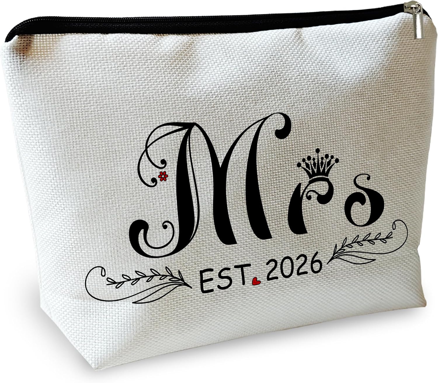 2026 Bride Mrs Wedding Gifts for Women Bride Future Mrs Travel Makeup Bag
