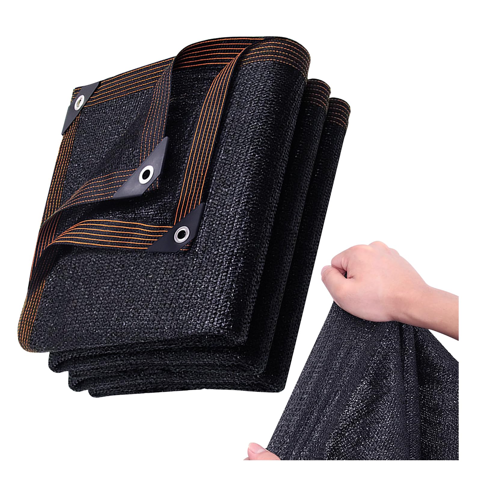 Shade Cloth Net, Sun Shade Cloth, Outdoor Mesh Tarp with Grommets, Multiple Sizes(20x20ft)