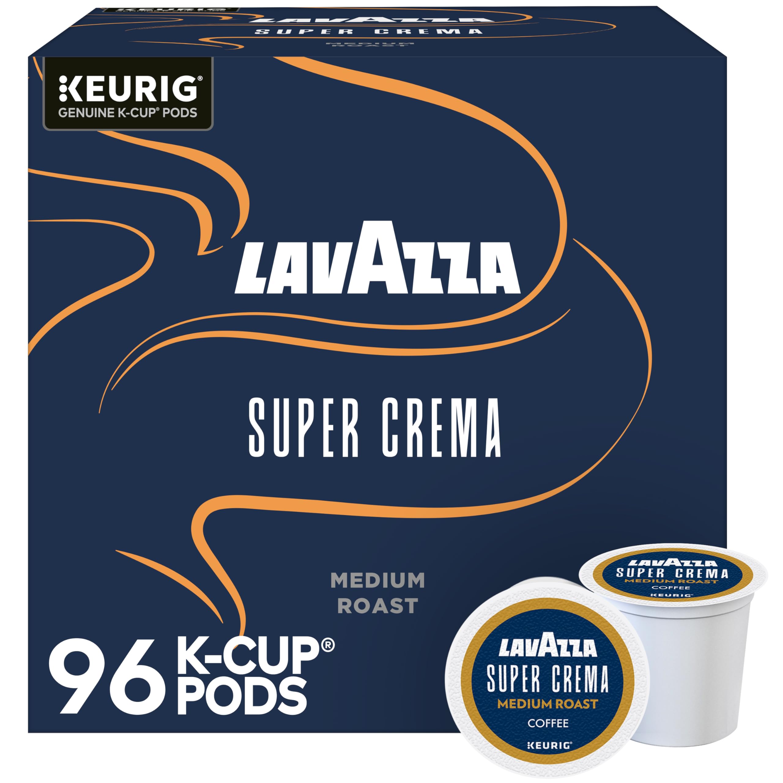Super Crema, Single Serve Keurig® K-Cup® Pods, Medium Espresso Roast Coffee, 1 Box, 96 Count
