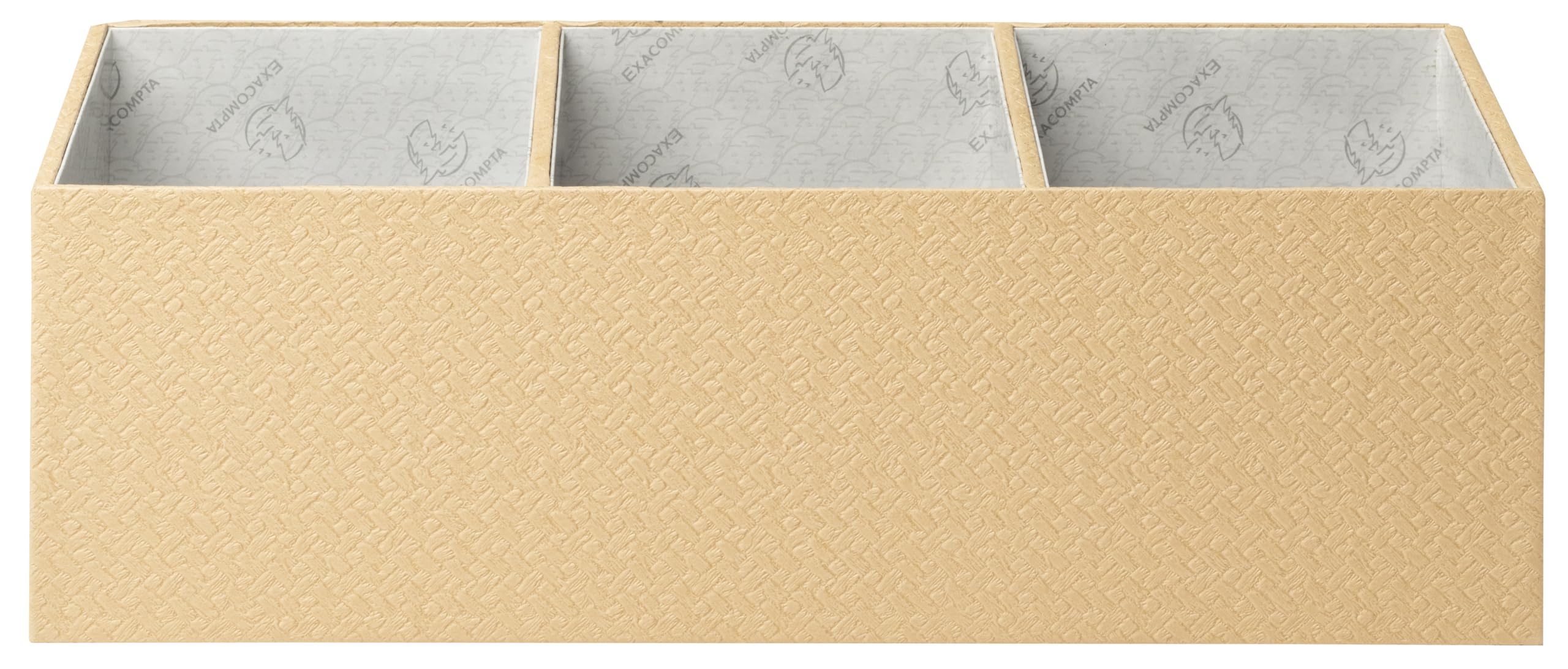 Exacompta - Ref 68602E - 1 OfficeByMe 4-compartment portable desk organizer - Beige