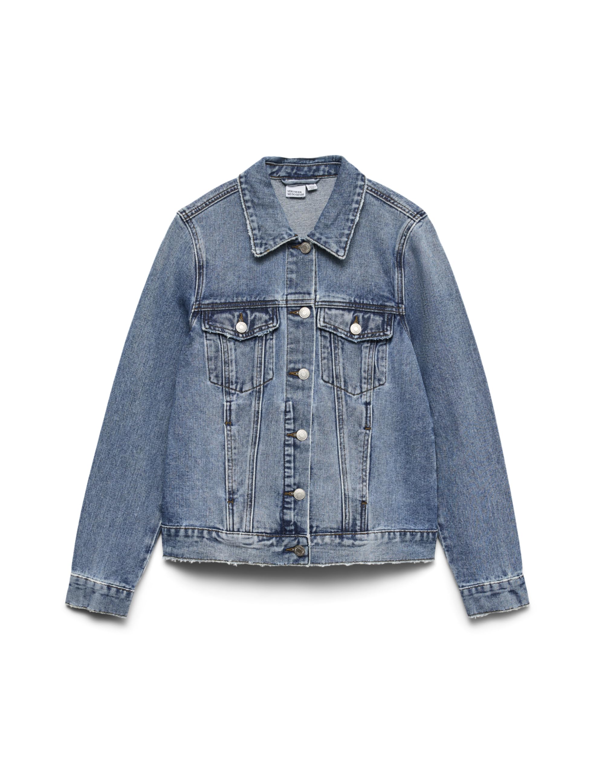 VERO MODA Damen Jeansjacke, Modell 10279789 – Medium Blue Denim