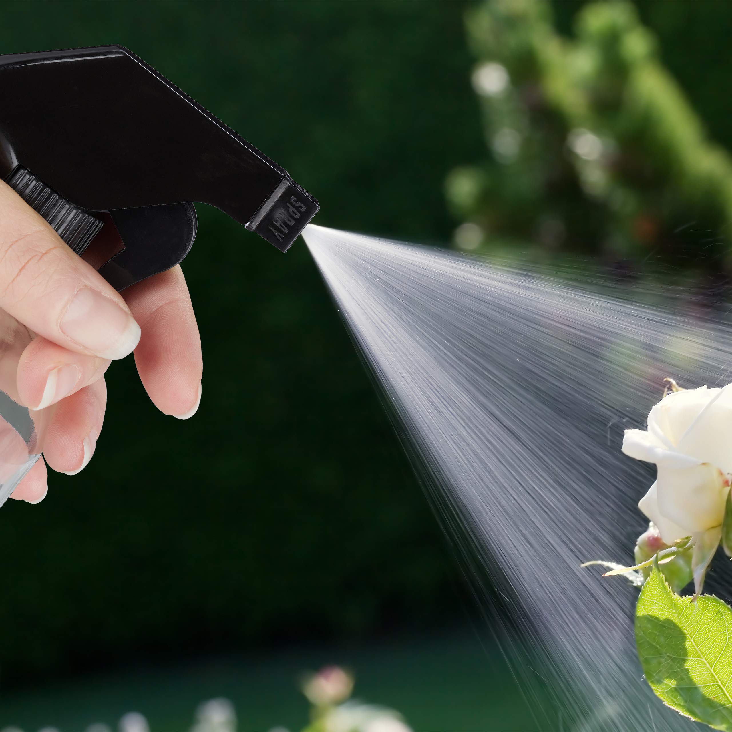 Relaxdays 8x Spruzzino Nebulizzatore, Set 500 ml Bottiglie Spray Vuote, Vaporizzatore Parrucchieri, Pulizia, Trasparente