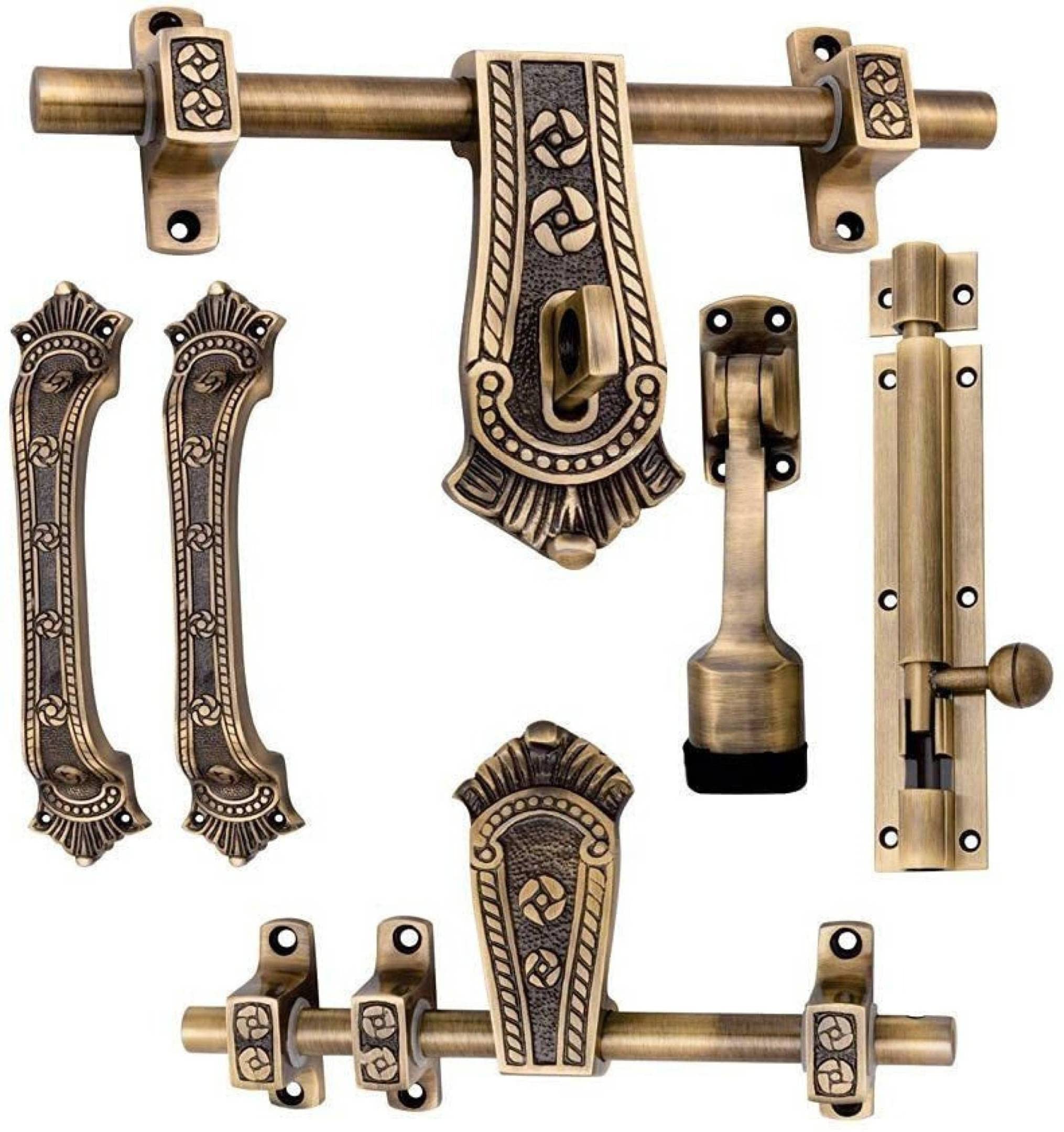 Urim Door Kit Aluminium & Stainless Steel Antique Brass Finish Standard (Maharaja), Knob (B0C17BY9H8) Amazon Price History, Amazon Price Tracker