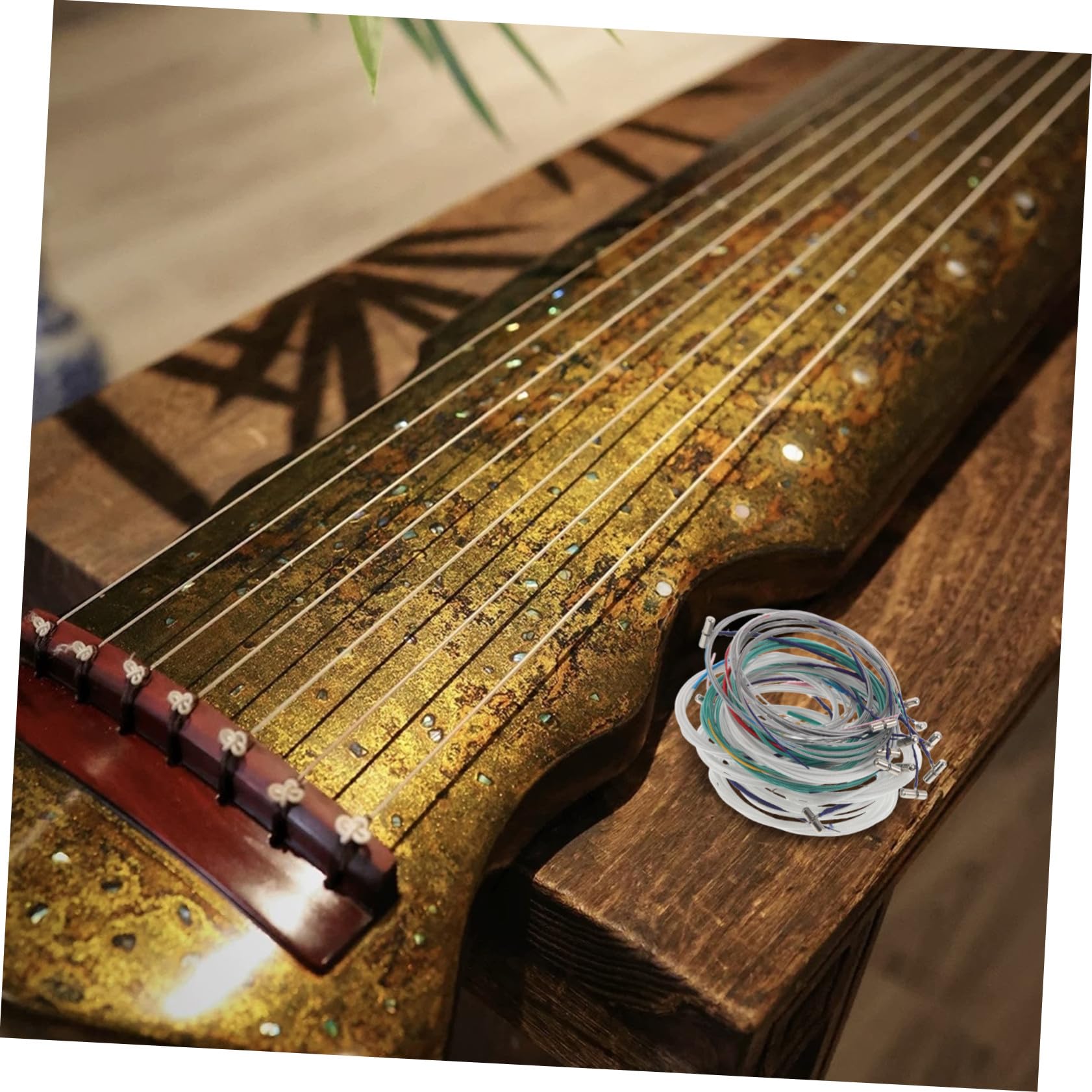 Didiseaon 21 Stück Metall Guzheng Saiten 163cm für Kinder Anfänger Universelle Ersatz Zithersaiten zum Üben