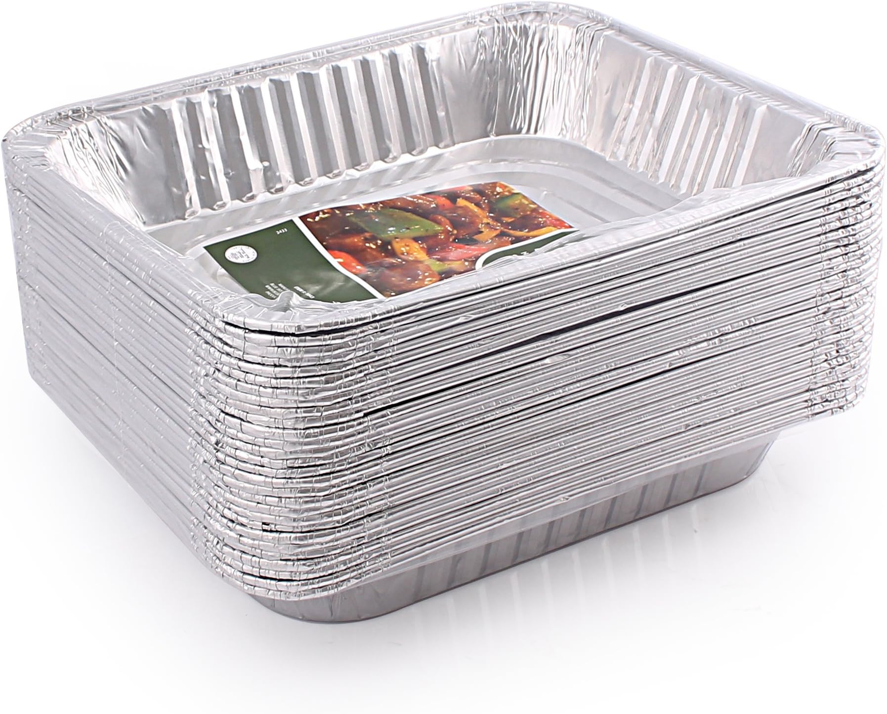 Jetfoil SYNCHKG127525 1843 Aluminum Foil Steam Table, Half Size Deep, 9x13 Pans (30 Pack)