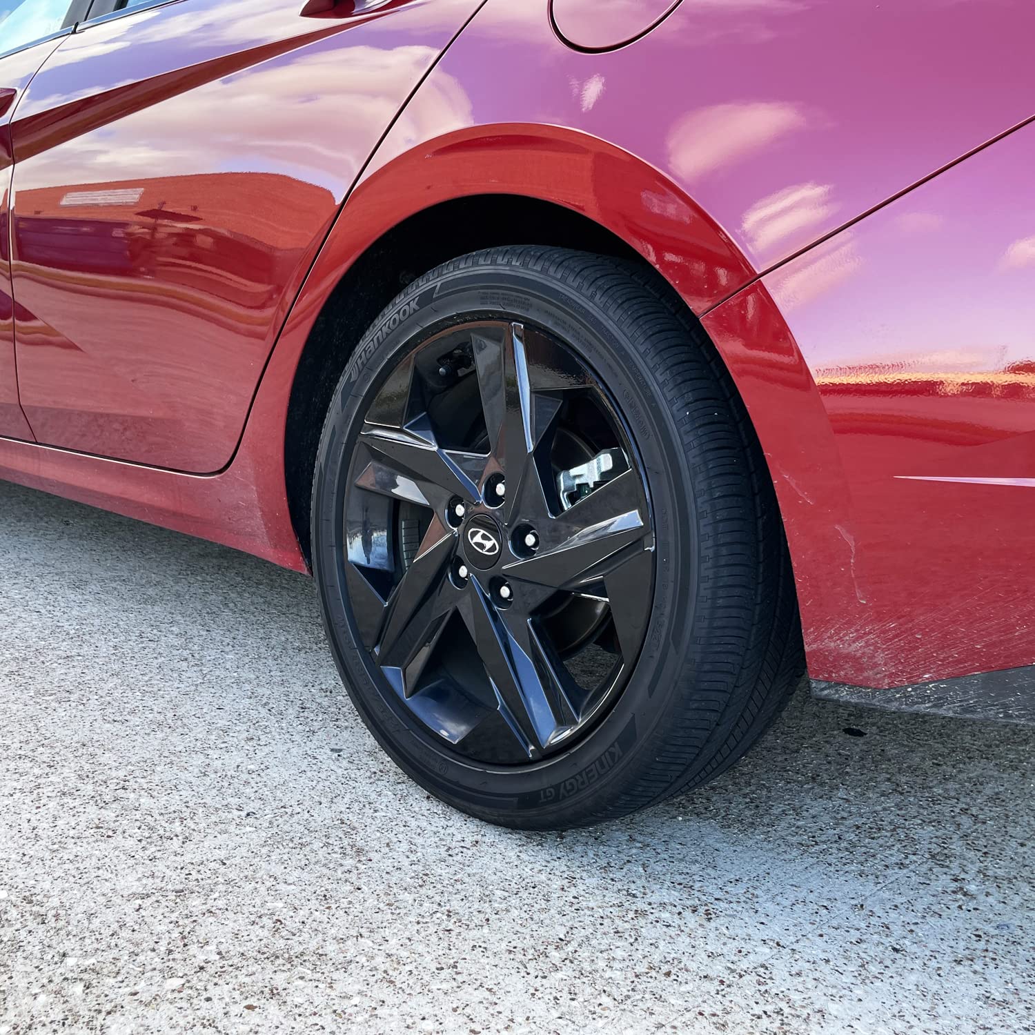 Vinilo De Oscurecimiento Para Eliminar Cromo En Llantas De 17" | Hyundai Elantra 2021+ | Pre-cortado