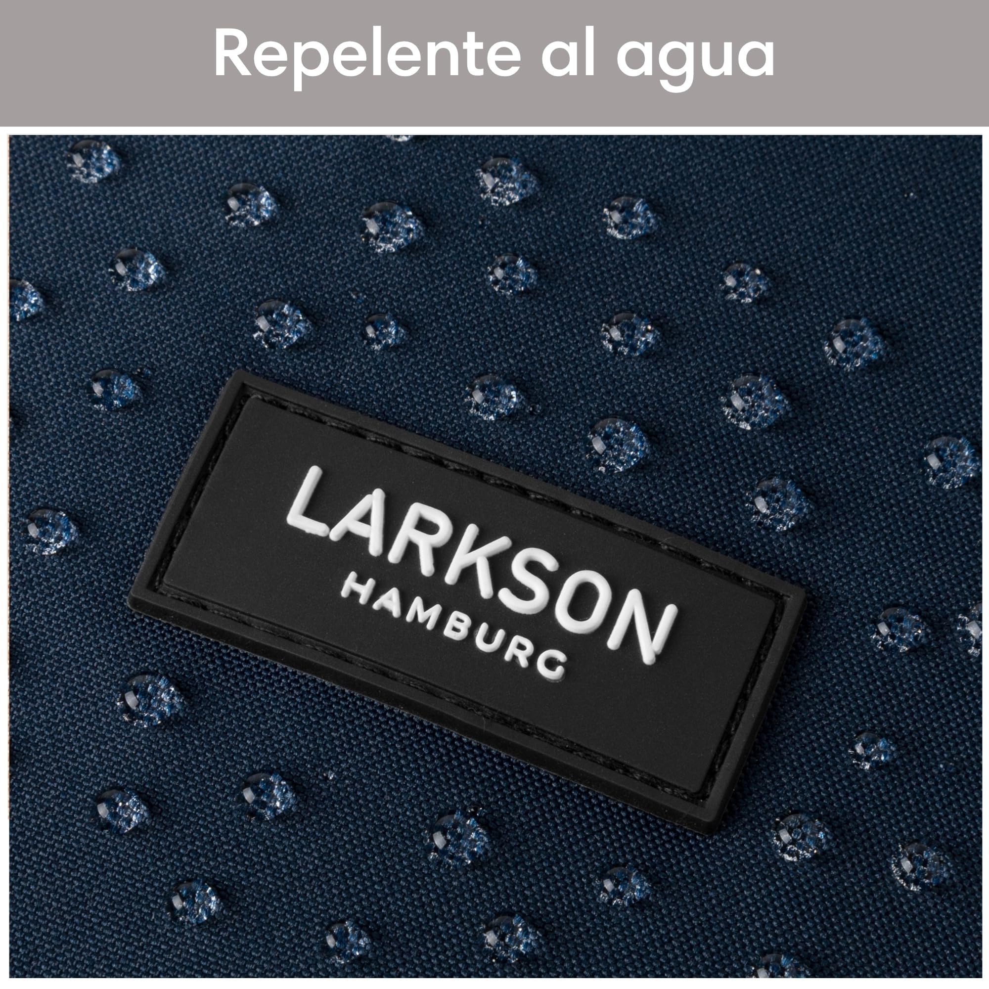 LARKSON Mochila Enrollable Hombre & Mujer - No 4 - Macuto para Viaje, Uni, Trabajo - de Botellas Pet Recicladas - Bolso para Portátil - Impermeable