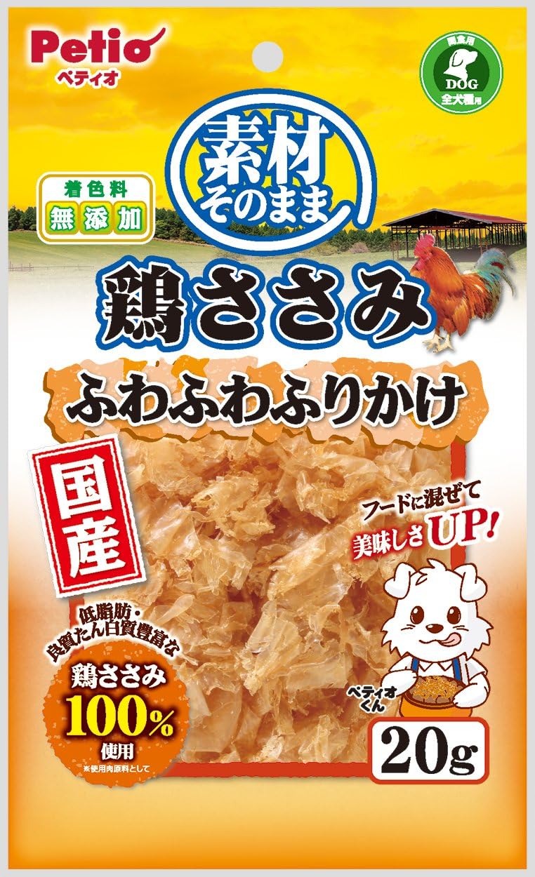 ペティオ Petio 犬用おやつ 素材そのまま 鶏ささみ ふわふわふりかけ g チキン グラム X 1 ペティオ Petio ビスケット クッキー スナック 通販 Amazon