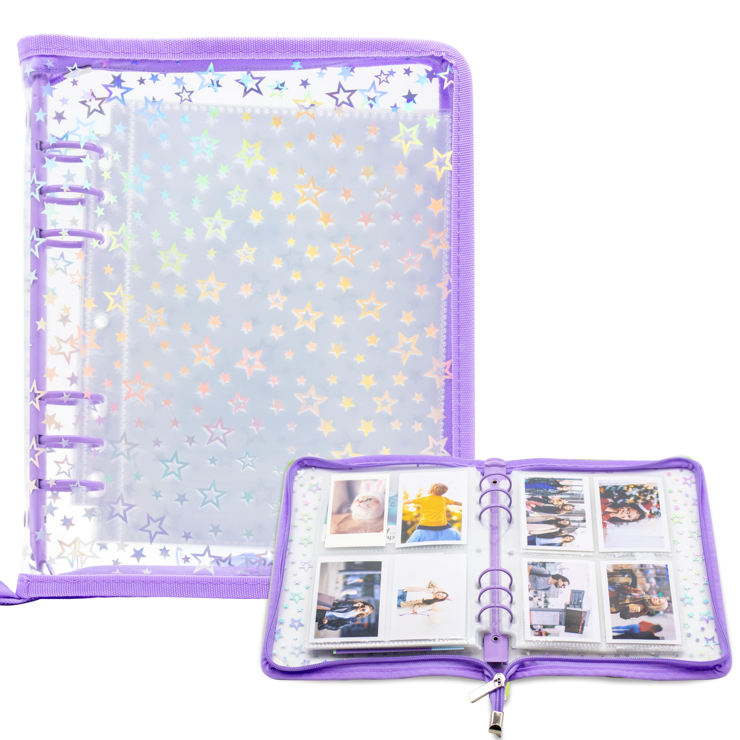 Kpop Photocard Binder Holder with 30 Pack 4-Pocket Inner Pages