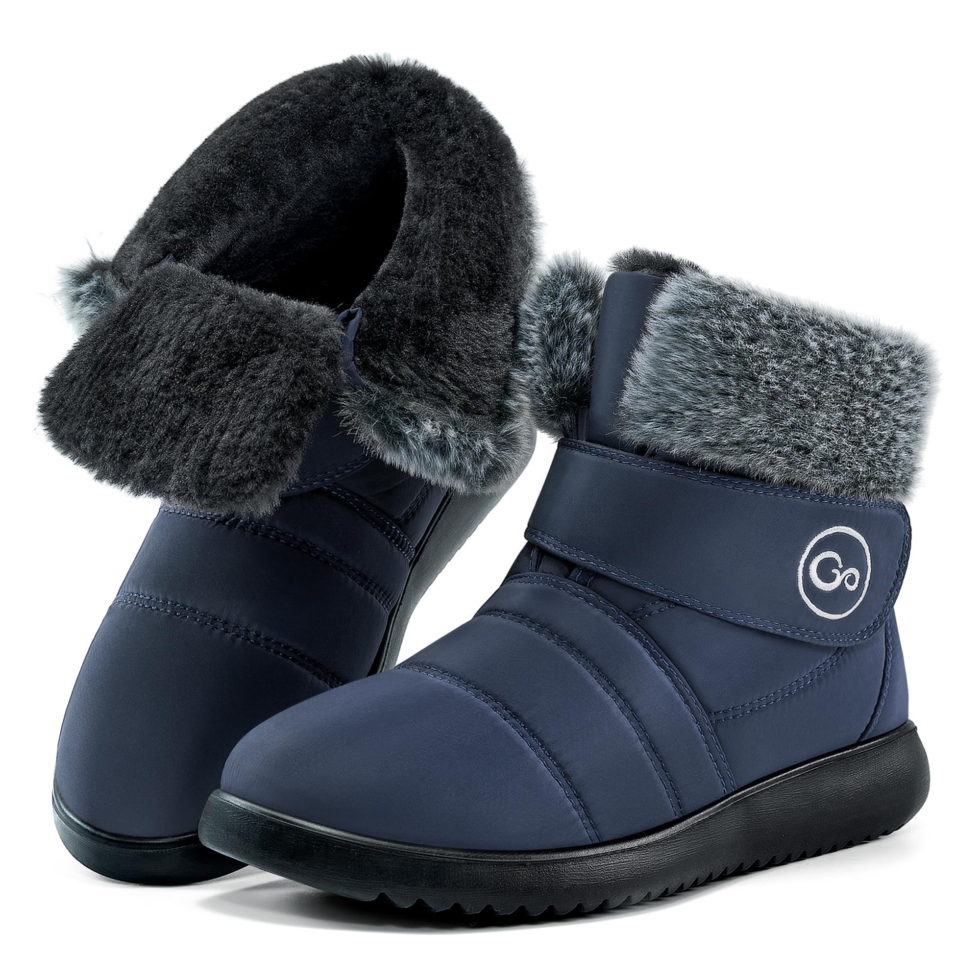 Reimferce Womens Snow Boots for Winter: Comfortable & Warm for All Day Wear - Waterproof Non Slip Booties for Commute Outdoor Walking
