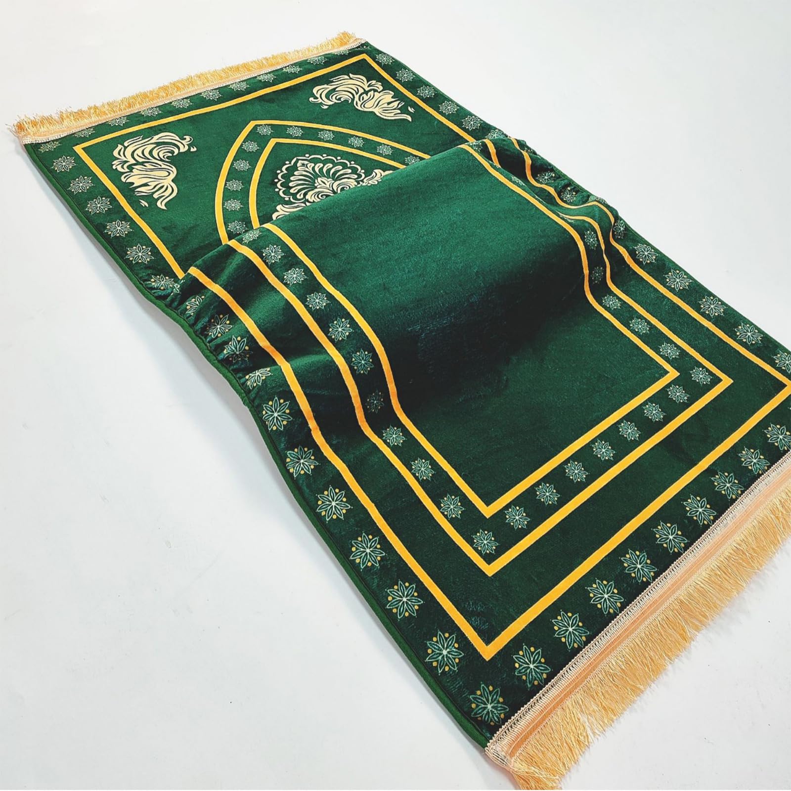 Tapis de prière à Usage Domestique, Facile à Entretenir, antidérapant 8 cm Extra épais, 70x110 cm en Polyester Anti-dérapant Tapis de prière
