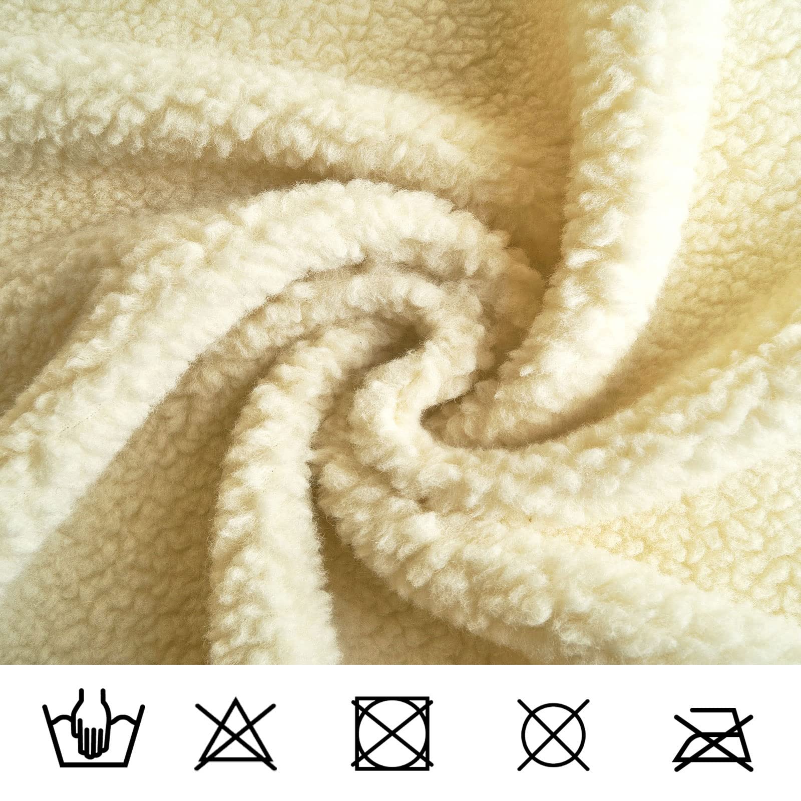 HC&WT Cuscino In Vera Pelle Di Pecora 100% Lana - 45x45 Cm Con Imbottitura Inclusa, Fodera Rimovibile In Pelliccia Morbida, Lusso Naturale Per Divano E Letto, Colore Lino