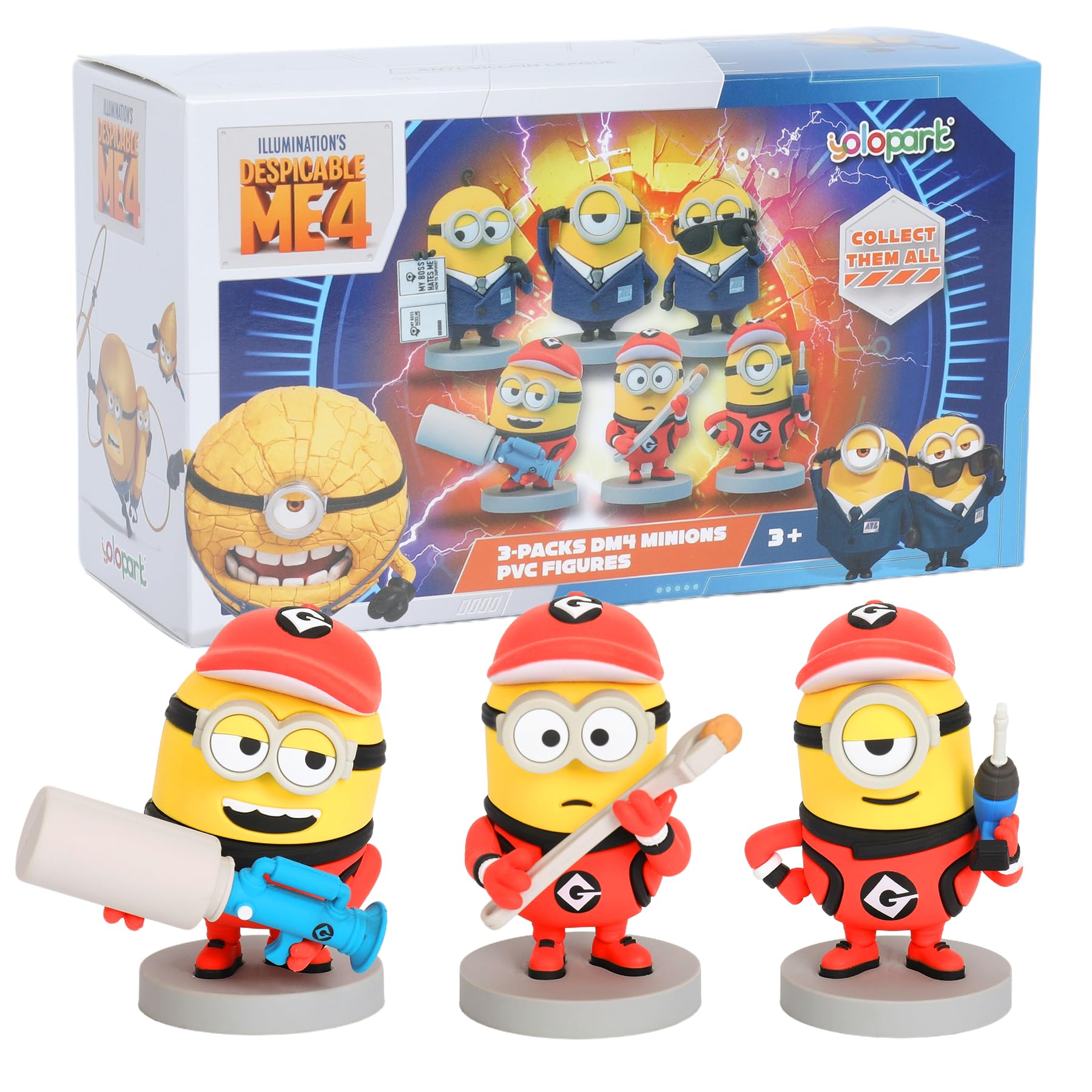 Giochi Preziosi Minions – Personaggio Tim Da 10 Cm, Cattivissimo Me 4, Con Accessorio E Testa Rotante, Per Bambini 3+