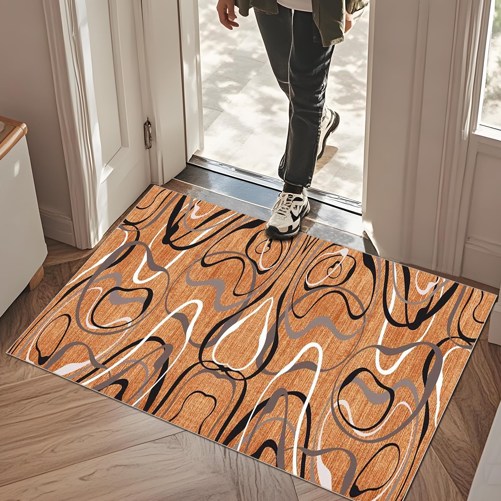 Tapis Cuisine Devant Evier Antidérapant Tapis Entrée Intérieur Long Tapis de Cuisine Tapis de cuisine long antidérapant lavable Tapis de couloir antidérapant Tapis Entree Interieur Long 70 x 150 cm