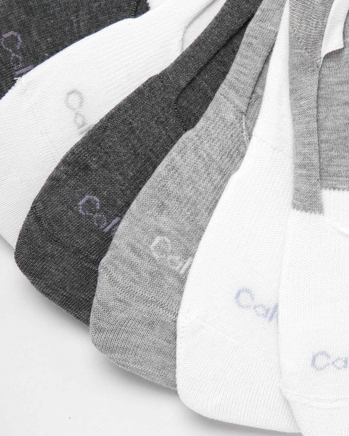 Calvin Klein Womens No Show Socks - 6 Pack Lightweight Cotton Blend Invisible No Slip Sneaker Liners Athletic Socks for Women