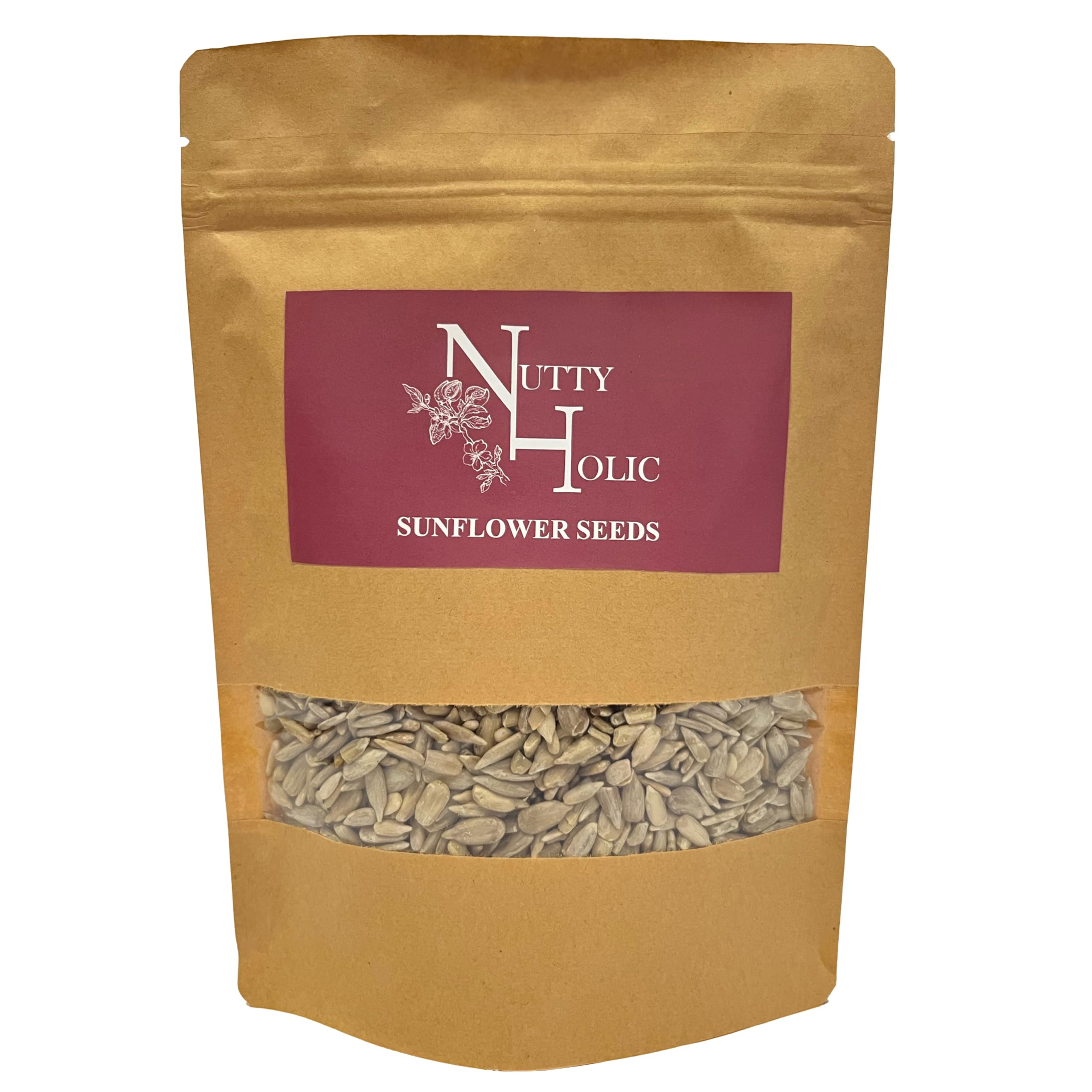 Nutty Holic sunflower Seeds 500 Gms | Raw Sunflower Seeds | weight managment | Gluten Free, protein, calcium, and antioxidant | Diet Food | Healthy Snack