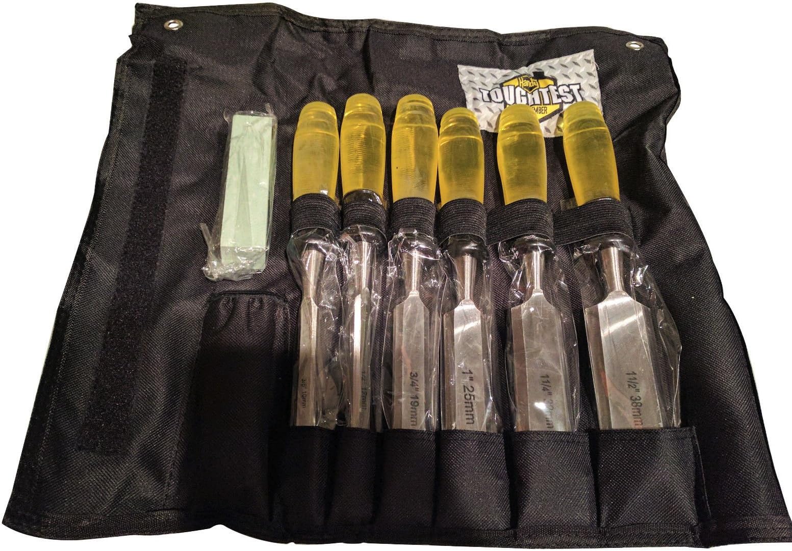 ToughTest 7-Piece Chisel Set with Nylon Wrap 3/8" - 1 1/2"