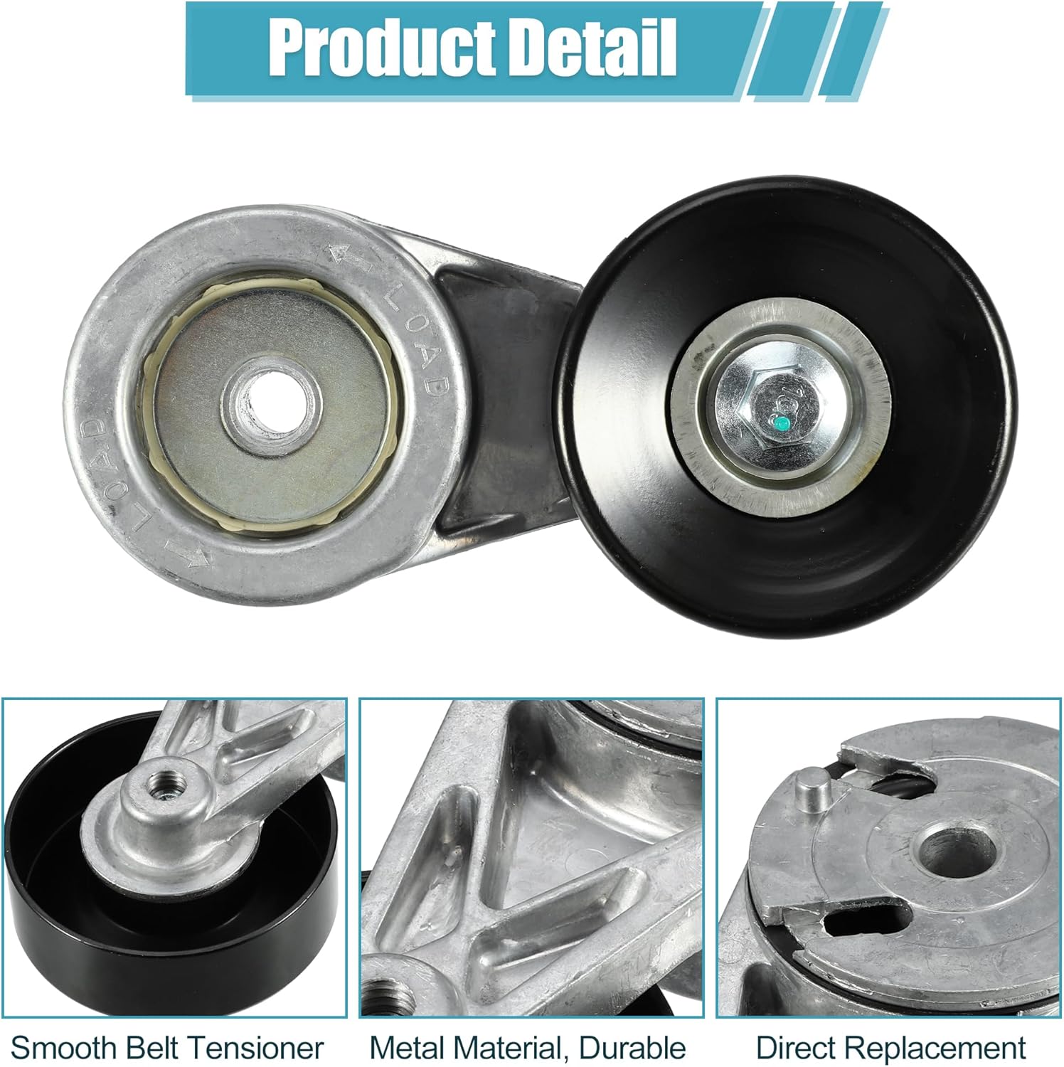 X AUTOHAUX Serpentine Drive Belt Tensioner Idler Friction Wheel for Chevrolet Astro 1987-1989 for Chevrolet Blazer 1989-1995 Idler Pulley AC Belt Tension No.10229114