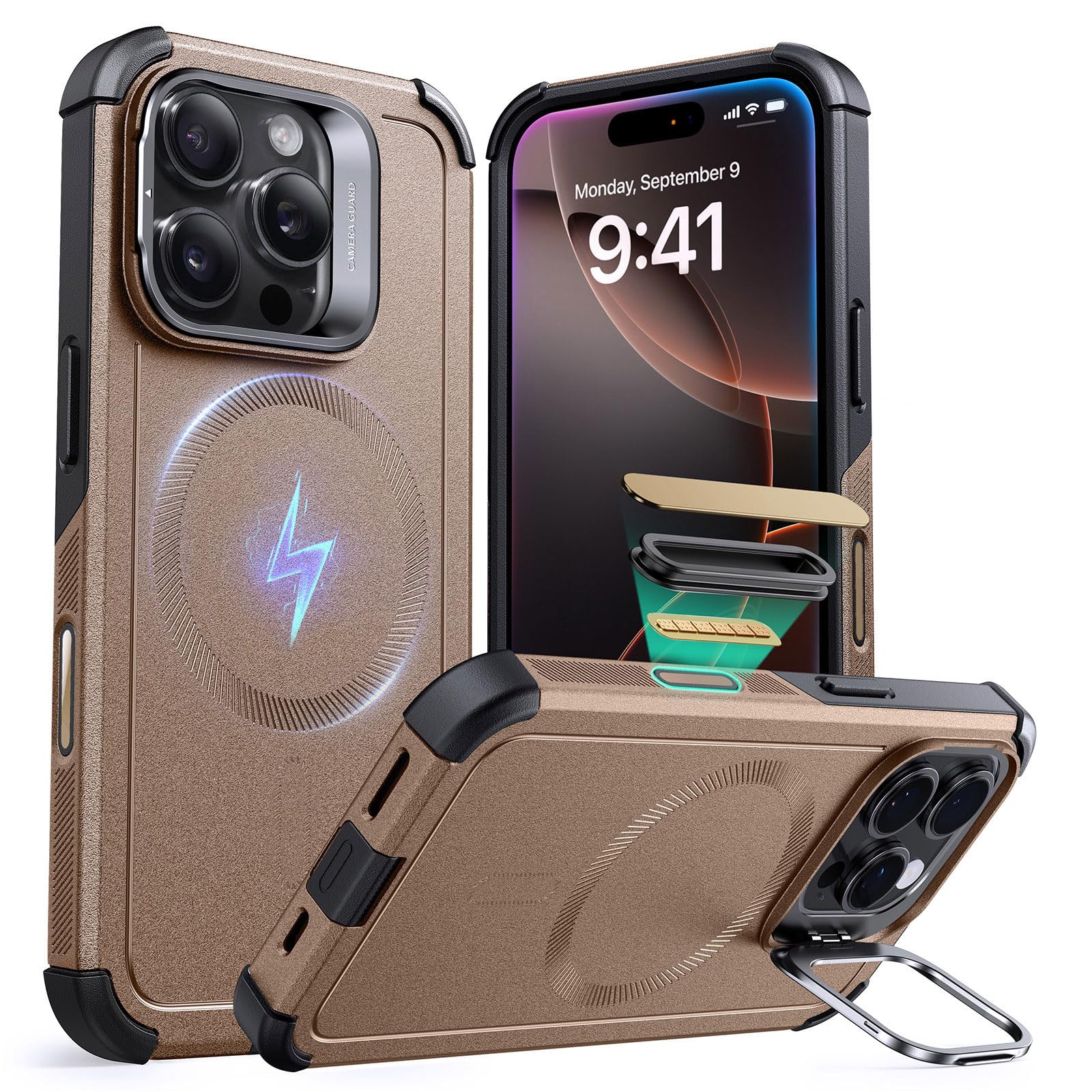 iPhoneアクセサリー ESR CyberSeriesToughCase for iPhone16Pro Amazon.com: ESR for iPhone16 Pro Case with MagSafe, Supports