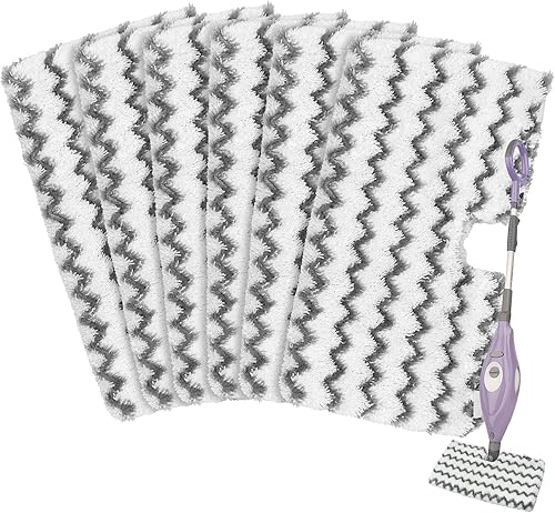 Paquete de 6 almohadillas de repuesto para trapeador de vapor Shark S3500 Series S3501 S3601 S3550 S3901 SE450 S3801CO S3601D S2901 S2902 Steam