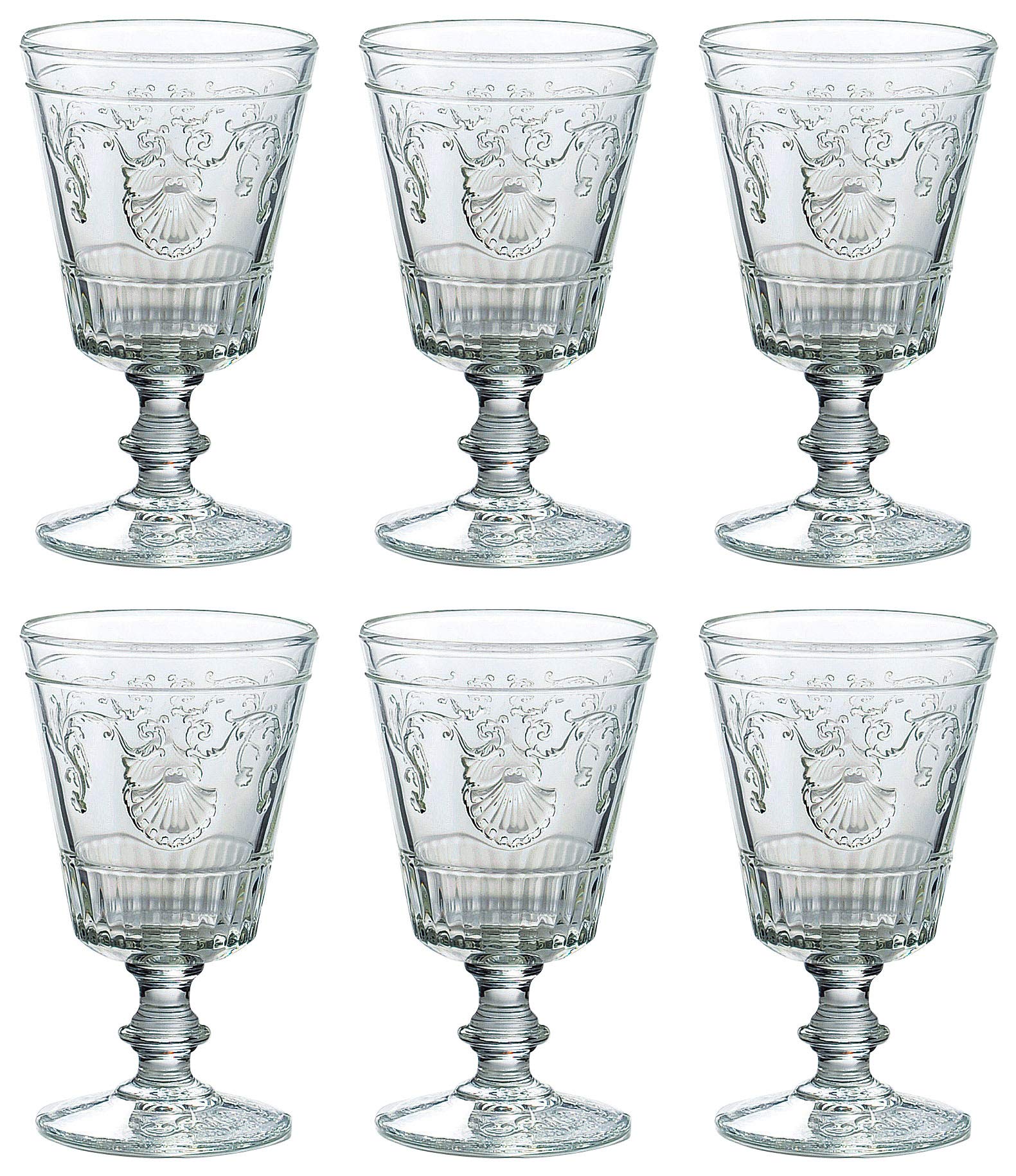 Amazon｜ラ・ロシェール ヴェルサイユ ワイン グラス 400cc 6個セット