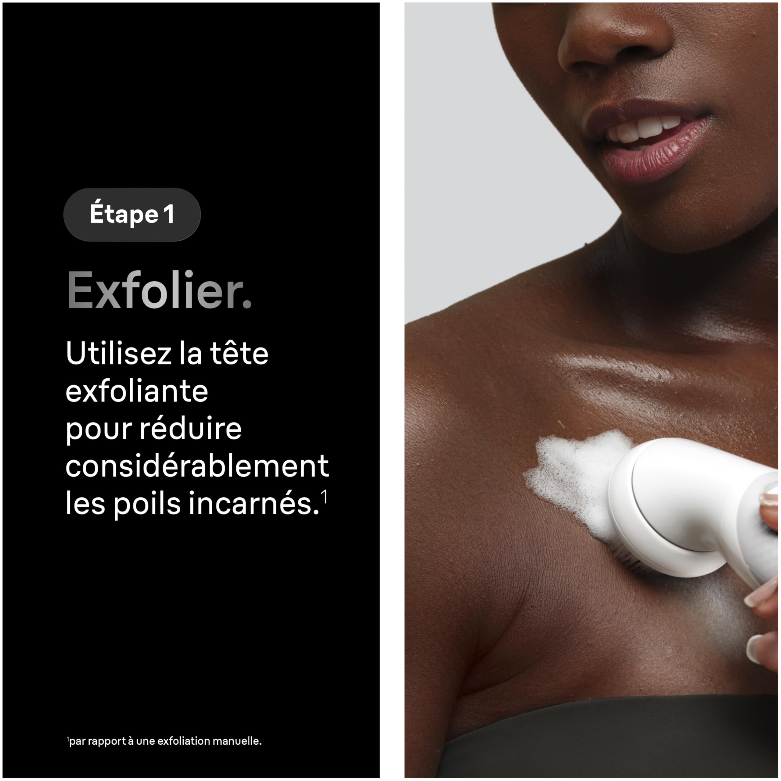 Braun Epilateur Electrique Femme Silk Epil 9 SkinSpa 9-080, Argent – Etanche, sans Fil, Tête Pivotante, Coffret Epilation Tout-en-Un, Sabot Tondeuse, Coussin de Massage, Brosse Exfoliante - 3