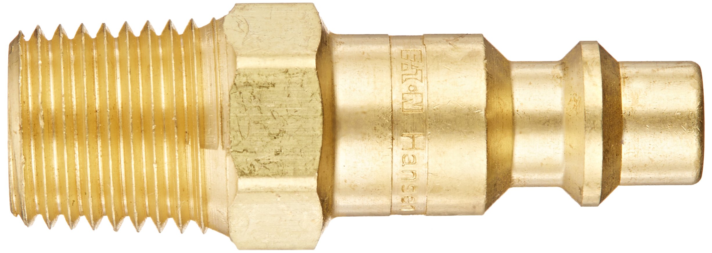 Eaton Hansen B10 Brass 1000/400/500 Series, Industrial Interchange, Coupler Plug, 1/4