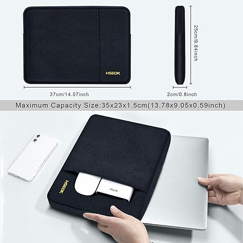 Miniatura 9 de Funda para portátil de 15, 15,6 y 16 pulgadas, resistente al agua, para MacBook Pro de 16 y 15,4 pulgadas, Surface Book 21 de 15 pulgadas y los más